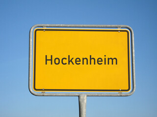 Ortsschild Hockenheim
