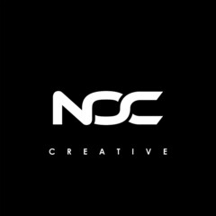 NOC Letter Initial Logo Design Template Vector Illustration