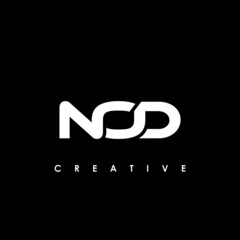 NOD Letter Initial Logo Design Template Vector Illustration