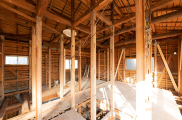 Fototapeta premium 戸建て住宅 スケルトンリフォーム 