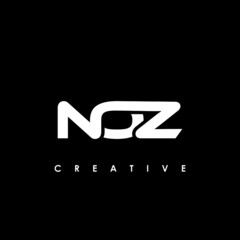 NOZ Letter Initial Logo Design Template Vector Illustration