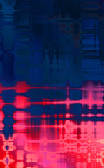 Obraz premium Urban grunge background with geometrical pattern. Linear colorful texture. Futuristic wallpaper of a decaying texture..