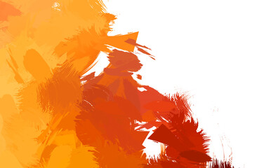 Wall art. Unique and creative illustration. Brush stroked painting. Abstract background of colorful brush strokes. Brushed vibrant wallpaper. Painted artistic creation.