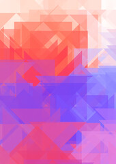 Overlapping design with triangles background. Abstract geometric wallpaper. Geometrical colorful triangular shapes.