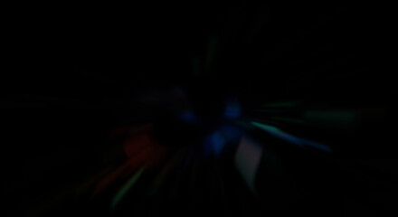 Light particle trails. Light explosion star with glowing particles and lines. Beautiful moving abstract rays background.
