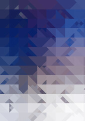 Intersecting shapes design on white background. Abstract minimalistic wallpaper. Colorful geometric template.