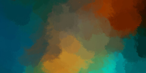 Wall art. Unique and creative illustration. Brush stroked painting. Abstract background of colorful brush strokes. Brushed vibrant wallpaper. Painted artistic creation.