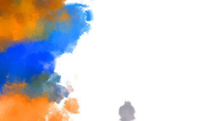 Obraz premium Brushed Painted Abstract Background. Brush stroked painting. Artistic vibrant and colorful wallpaper..