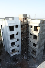 Arial view of a under construction building
