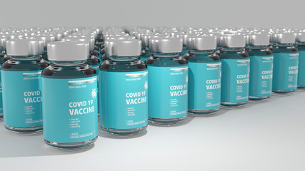 Obraz premium Vaccine Bottles