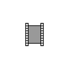 film strip icon set vector  sign symbol