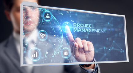 Project management concept. Business, Technology, Internet and network concept.