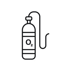 Oxygen tank icon design. vector illustration