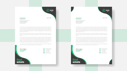 Letterhead corporate business professional invitation card template design two set