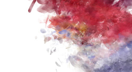 Fototapeta premium Brushed Painted Abstract Background. Brush stroked painting. Artistic vibrant and colorful wallpaper..