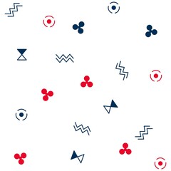 Illustration pattern ethnic design with colors and background for fashion design or other products