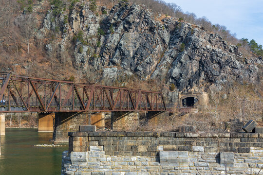 A railroad bridge at Harper's Ferry Virginia