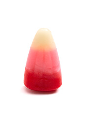 Red Pink and White Valentines Day Candy Corn on a White Background