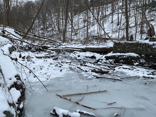 river in winter