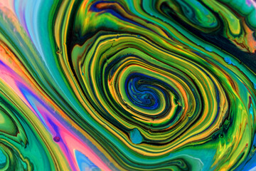 Fototapeta na wymiar Mixture of acrylic paints. Abstract painting background, Inkscape concept 
