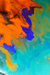 Mixture of acrylic paints. Abstract painting background,  Inkscape concept 