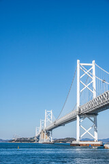 瀬戸大橋記念公園から瀬戸大橋を望む