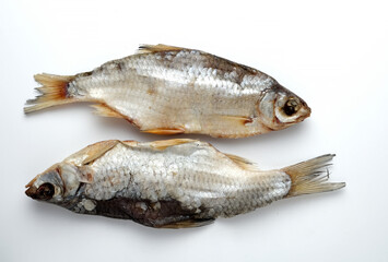 vobla, two dried salted fish