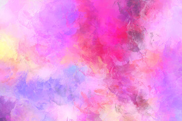 Artistic abstract background. Texture painted wallpaper. Creative illustration with strokes of paint. Brush pattern painting.