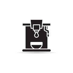 coffee maker icon on white background