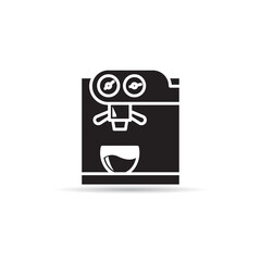 coffee maker icon on white background