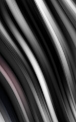 Colorful smooth lines on black background. Liquid and fluid vibrant color waves flowing in the dark. Graphic illustration for wallpaper, banner, background, card, book, cover, poster, banner, brochure