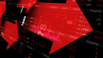 Down trend, World stock market, Trading Symbolic