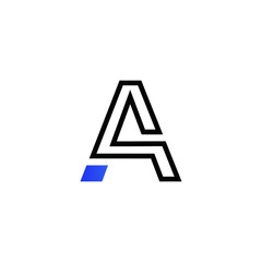 Simple letter a initial logo design