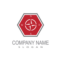 Compass Logo Template vector icon illustration design