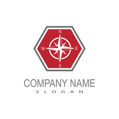 Compass Logo Template vector icon illustration design