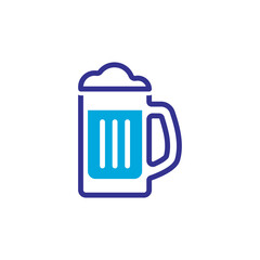 beer glass icon vector design trendy