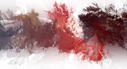 Brushed Painted Abstract Background. Brush stroked painting. Strokes of paint. 2D Illustration.