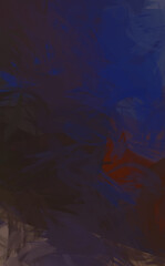 2D illustration of colorful brush strokes. Decorative texture painting. Vibrant paint pattern backdrop.