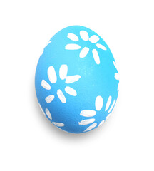 Beautiful Easter egg on white background