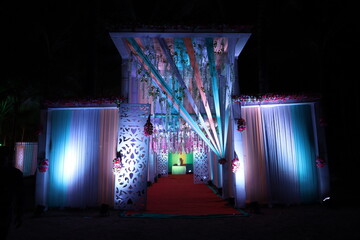 The decorative tents used in and for Indian weddings