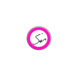 SW s w Initial handwriting creative fashion elegant design logo Sign Symbol template vector icon