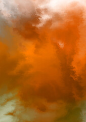 Abstract colorful watercolor on white background. Digital art painting.