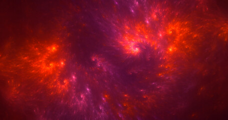 3D rendering abstract multicolor fractal light background