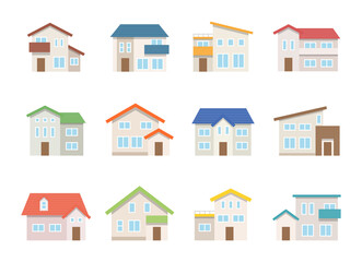様々な家のイラスト