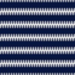 Abstract white blue geometric zigzag texture. Vector illustration.