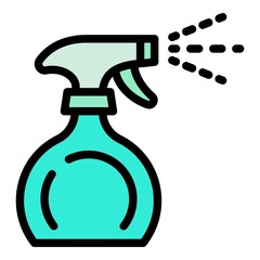 Spray cleaner icon. Outline spray cleaner vector icon for web design isolated on white background