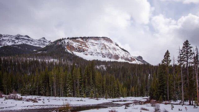 Time Lapse Of Yellowstone National Park In Winter