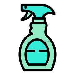 Home clean spray icon. Outline home clean spray vector icon for web design isolated on white background