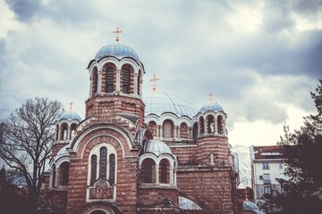 Fototapeta na wymiar Church of Sveti Sedmochislenitsi (Seven Saints Church) in Sofia, Bulgaria
