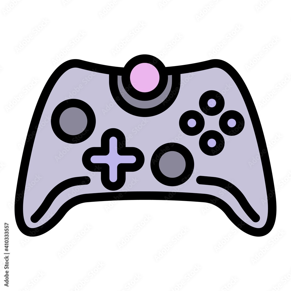 Poster joystick icon. outline joystick vector icon for web design isolated on white background